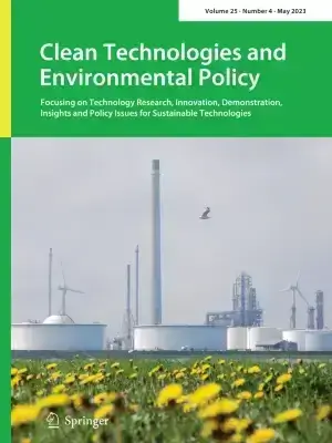 Journal cover for Clean Technologies and Environmental Policy