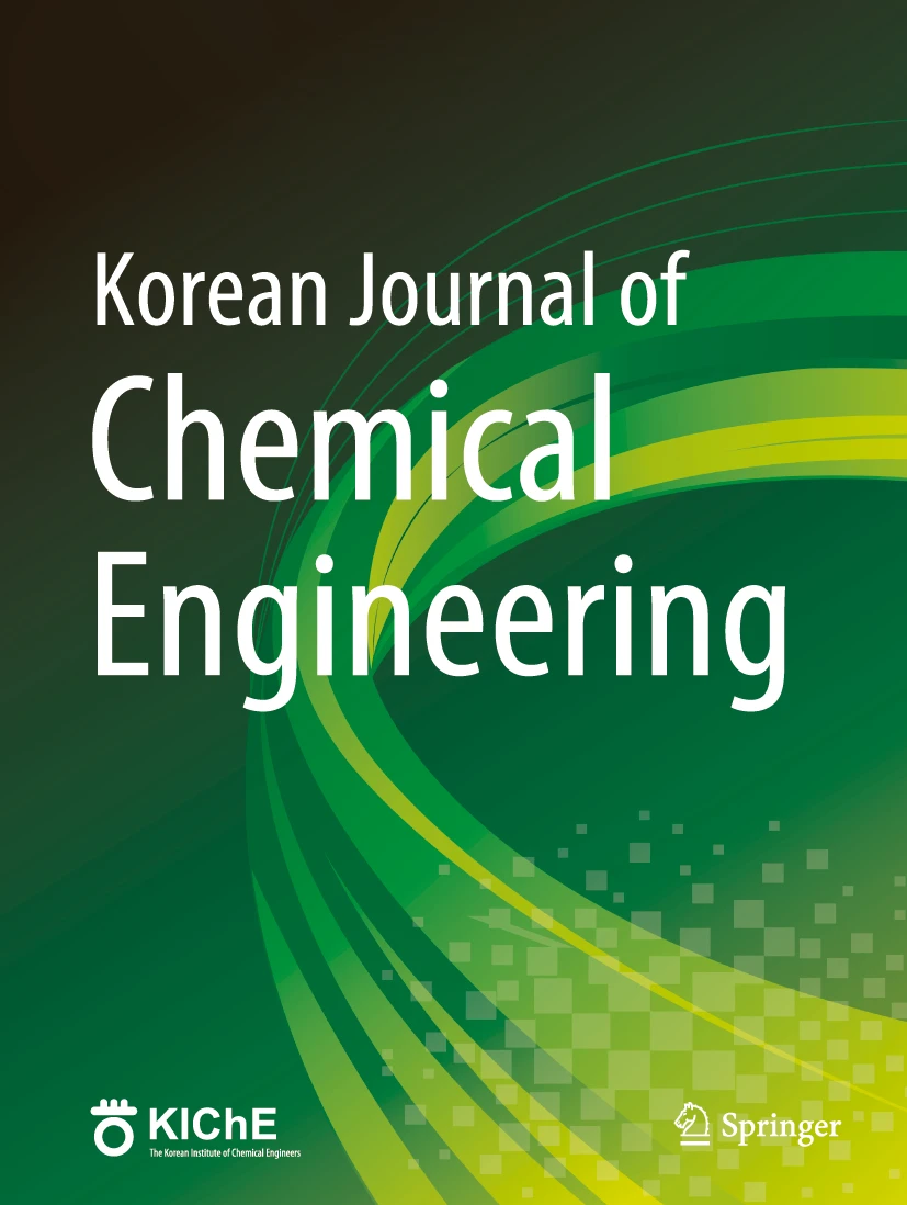 Journal cover for Korean Journal of Chemical Engineering